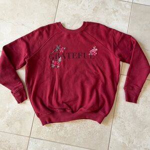Grateful Embroidered Sweatshirt